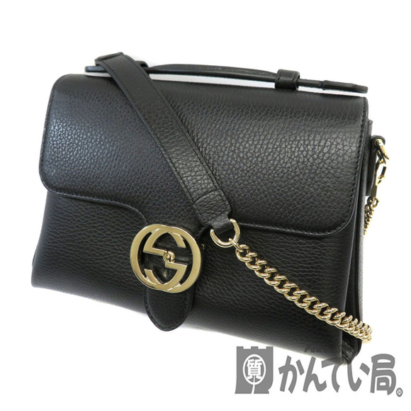 Gucci Handbags - GUCCI Chain Shoulder Bag Black